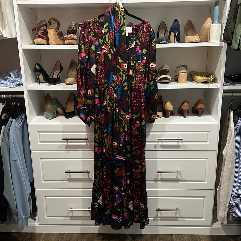Cleobella Juliette Ankle Dress | Garden Floral SMALL